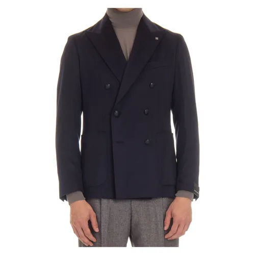 Double-Breasted Woven Jacket - Tagliatore - Modalova