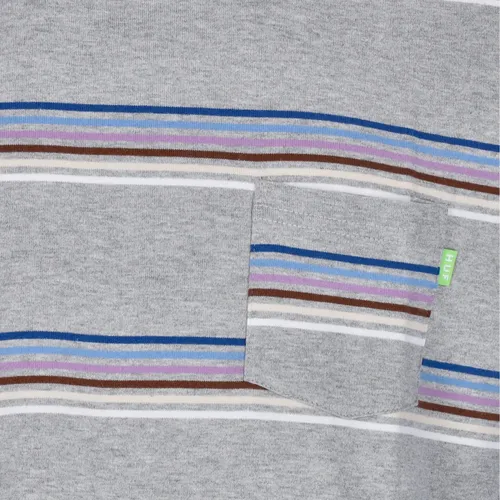 Pocket Tee Grey Heather Stripes - HUF - Modalova