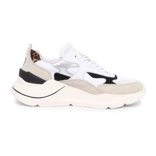 White Leopard Nylon Shoes - D.a.t.e. - Modalova