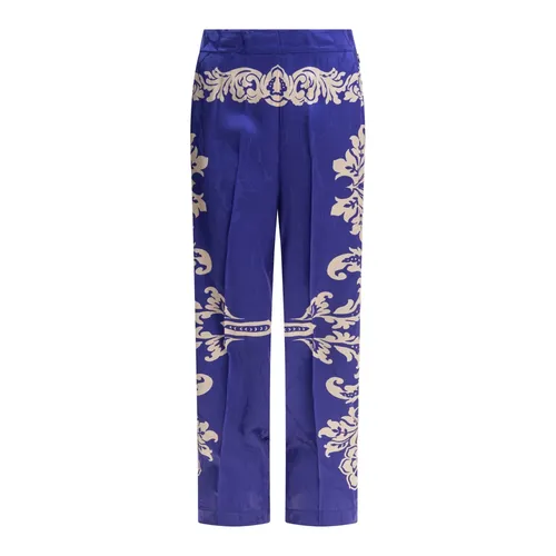 Blue Stylish Trousers for Women - Etro - Modalova