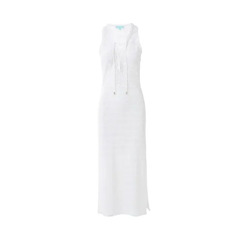 White Crochet Maxi Beach Dress - Melissa Odabash - Modalova