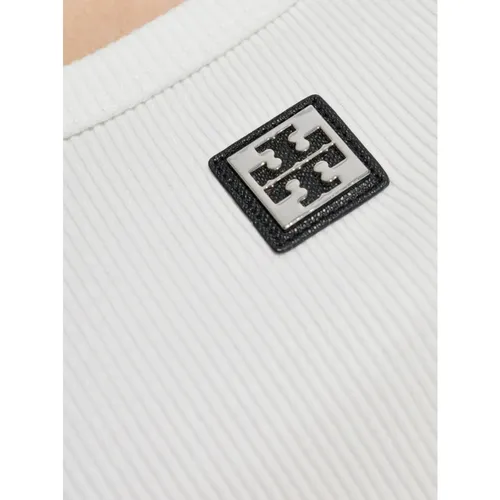 Scoop Neck Sleeveless Top - Tory Burch - Modalova