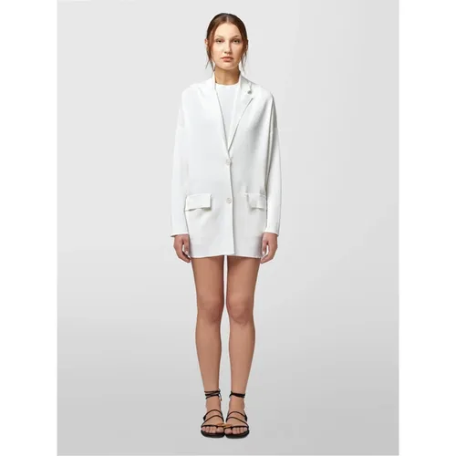 Viscose Jacket with Two Pockets - Alpha Studio - Modalova