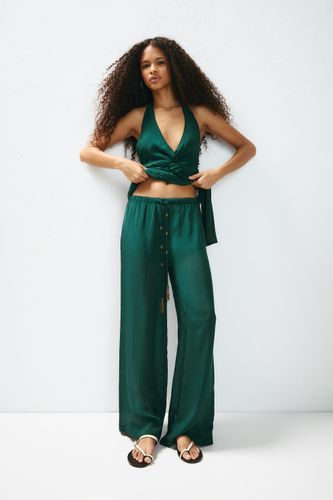 Pantalon De Jogging À Perles - Pull&Bear - Modalova