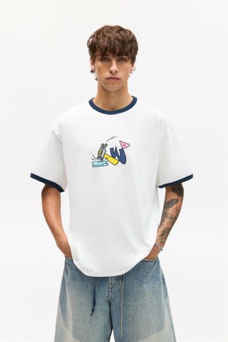 T-Shirt Marteau Bráulio Amado - Pull&Bear - Modalova