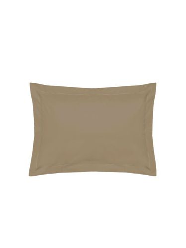 Funda de almohada de algodón egipcio de 200 hilos modelo Oxford marrón UNIQUE - Belledorm - Modalova