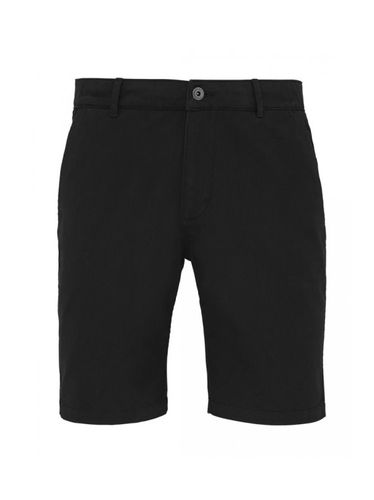 Pantalones cortos chinos casuales hombre caballero negro 3XL - Asquith & fox - Modalova