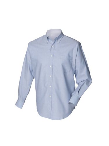 Camisa Clásica manga larga Modelo Oxford Work hombre caballero azul 4XL - Henbury - Modalova