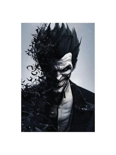 Póster del Joker Arkham negro UNIQUE - Batman - Modalova