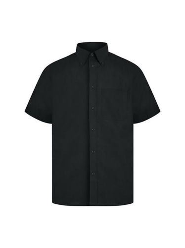 Camisa de manga corta diseño Oxford para hombre negro S - Absolute apparel - Modalova