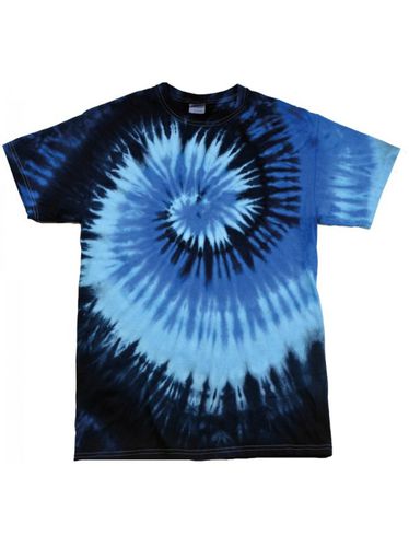 Camiseta de manga corta gruesa de efecto teñido con arcoiris para chica/mujer azul XL - Colortone - Modalova
