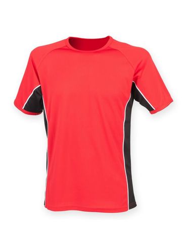 Camiseta de deporte trasnpirable de manga corta para hombre caballero Running/Gym/Ejercicio rojo 3XL - Finden & hales - Modalova