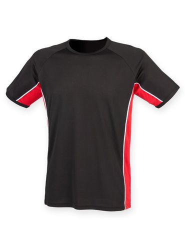 Camiseta de deporte trasnpirable de manga corta para hombre caballero Running/Gym/Ejercicio negro 3XL - Finden & hales - Modalova