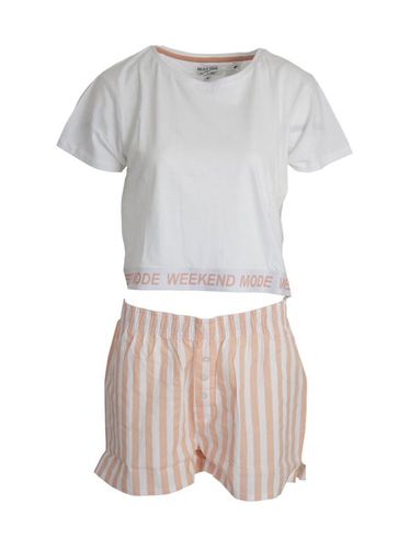 Pijama Corto de Dos Piezas para Mujer blanco S - Brave soul - Modalova