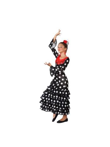 Disfraz inspirado en traje flamenca Negro para niña multicolor 3/4a - Angel tomas - Modalova
