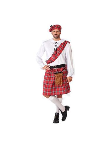Disfraz de Escocés Blanco y Rojo para hombre multicolor M/L - Angel tomas - Modalova