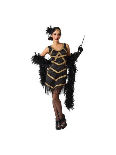 Disfraz de Charleston Negro y Dorado para mujer multicolor M/L - Angel tomas - Modalova