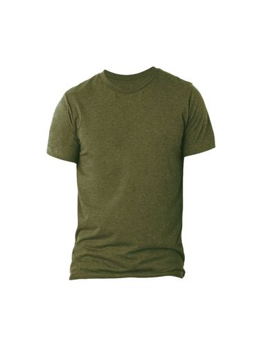 Canvas Camiseta de manga corta con cuello redondo Triblen para hombre verde S - Bella + canvas - Modalova