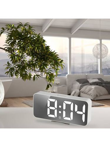Reloj despertador con termómetro para dormitorio MyTime Echo FXL blanco UNIQUE - Bresser - Modalova