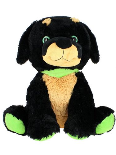 Perro sit rotwalier con pañuelo y ojos de cristal negro 48 - Bimar - Modalova