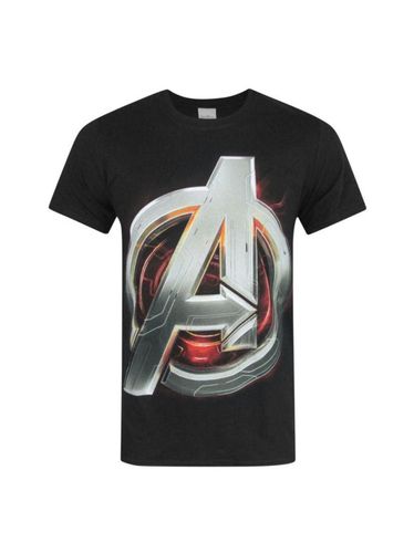 Age Of Ultron Camiseta oficial con logotipo para hombre negro M - Avengers - Modalova