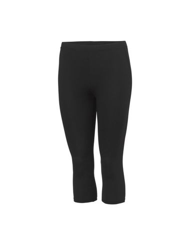 Pantalones deportivos modelo Cool Capri para niñas negro 3/4a - Awdis - Modalova