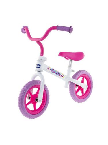 Bicicleta de 10 Pulgadas Bullet Blanca con Rosa sin Pedales rosa UNIQUE - Chicco - Modalova