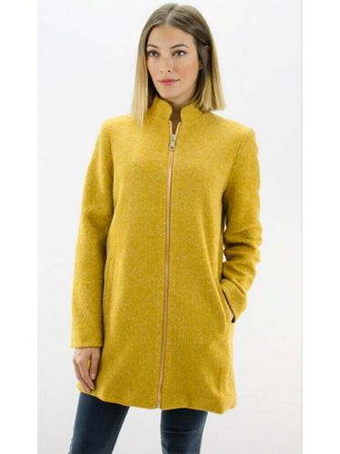 Abrigo de paño amarillo 46 - De boda y moda - Modalova
