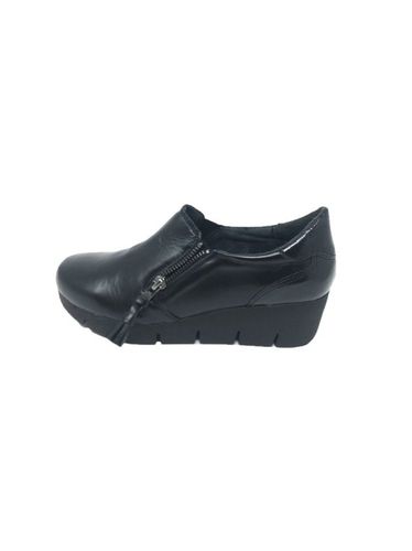 Zapato Mujer/Piel/Cremallera/Plataforma 5cm negro 38 - Aback - Modalova