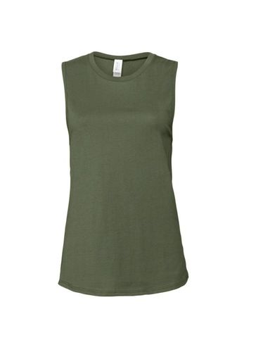 Camiseta Sin Mangas Muscle de Jersey para Mujer verde L - Bella + canvas - Modalova