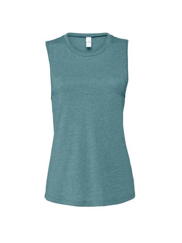 Camiseta Sin Mangas de Jersey para Mujer azul L - Bella + canvas - Modalova