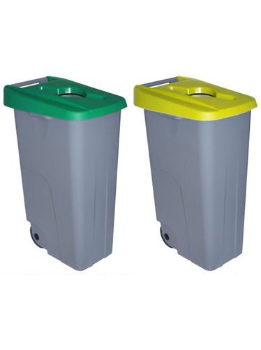 Pack Contenedor en 2 contenedores de colores 220 litros. verde 42 - Denox - Modalova