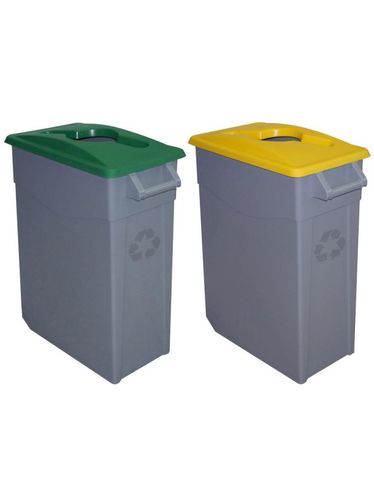 Pack reciclaje 2 contenedores abierto de 65 litros, colores 130 litros multicolor 58 - Denox - Modalova
