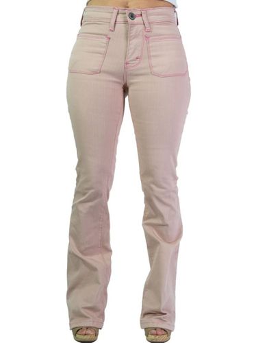 Pantalón flare plastrón color. rosa 40 - Aterrisage - Modalova
