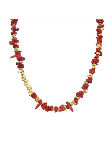 Collar Sygo Coral Acabado En Oro Amarillo De 18K multicolor UNIQUE - Luxenter - Modalova
