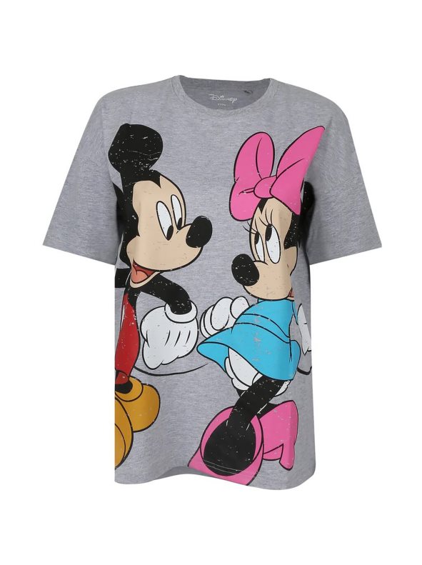 Camiseta de Mickey & Minnie Mouse para Mujer gris S - Disney - Modalova
