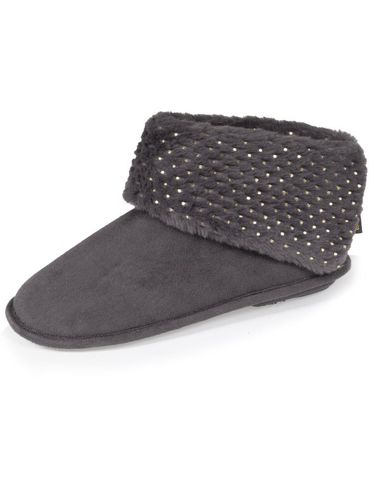 Zapatillas de casa botines Mujer Gris gris 36 - Isotoner - Modalova