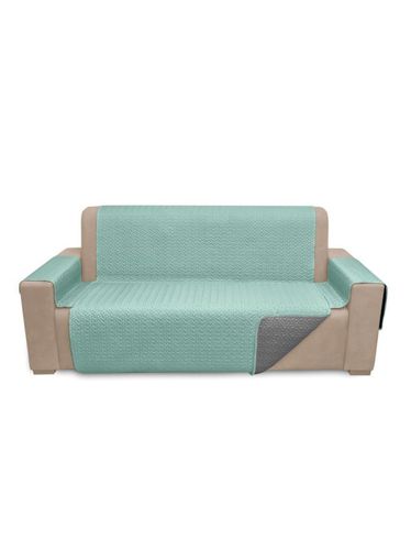 Cubre sofá reversible microsatén verde 110 - Belum - Modalova