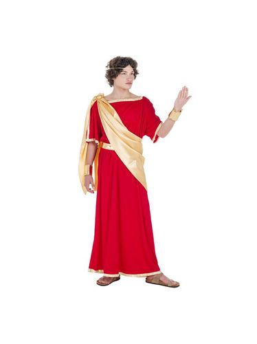 Disfraz de Senador Romano rojo y dorado para hombre multicolor XL - Car & gus - Modalova