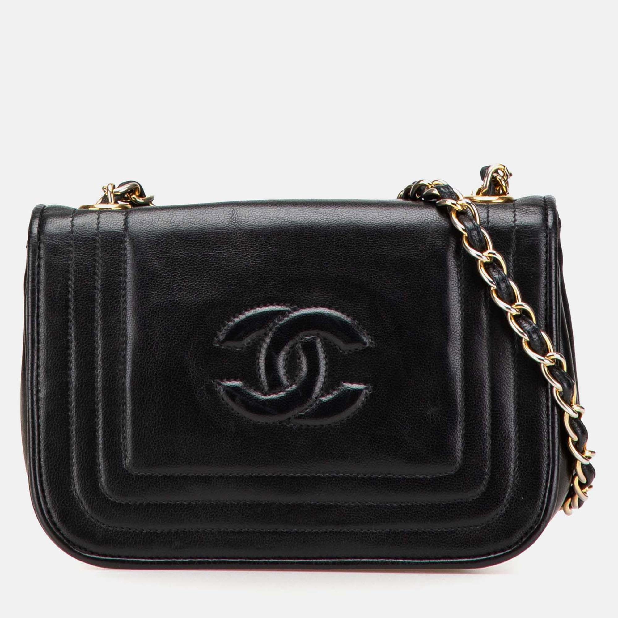 CC Stitched Lambskin Flap - Chanel - Modalova