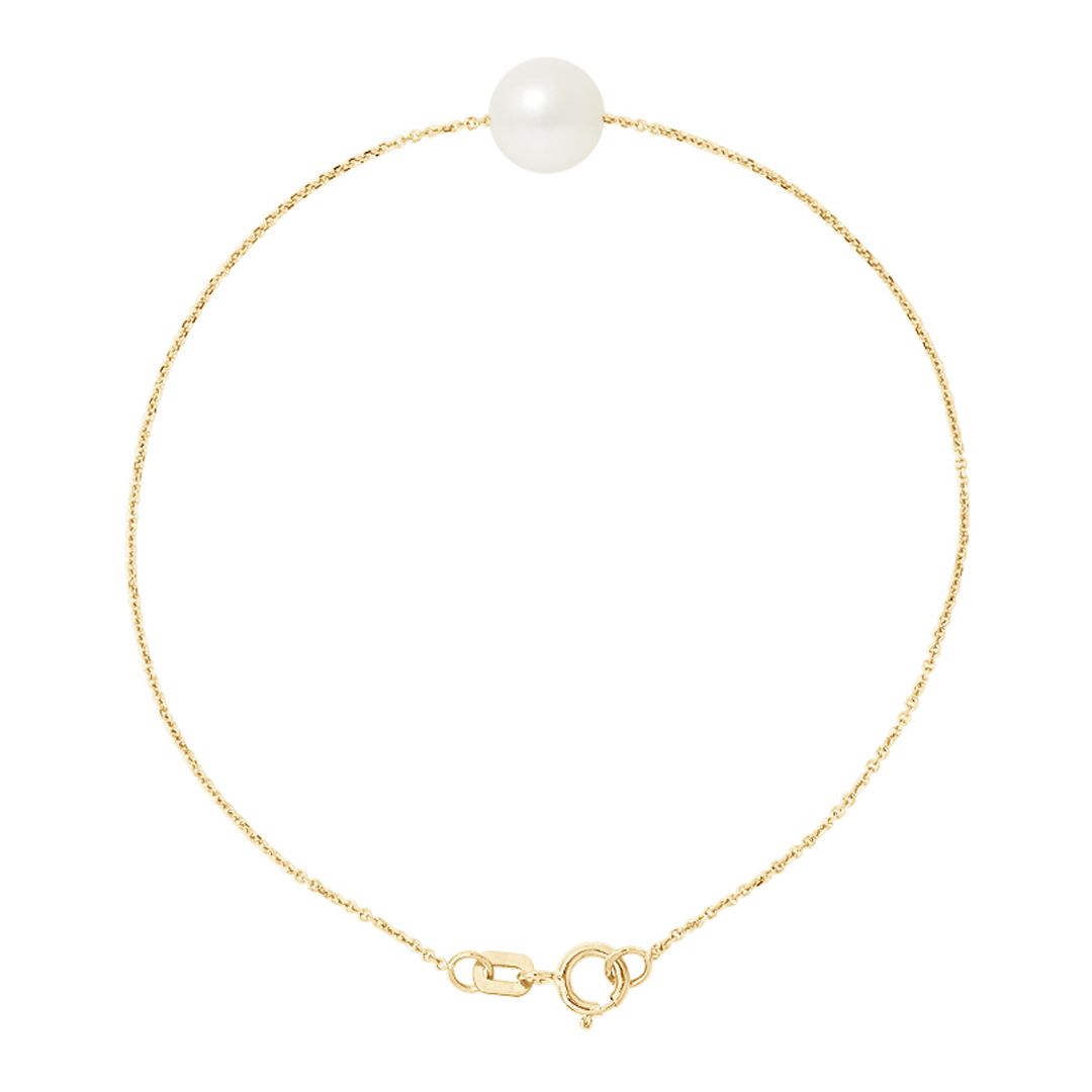 Natural Yellow Gold Freshwater Pearl Bracelet - Mitzuko - Modalova