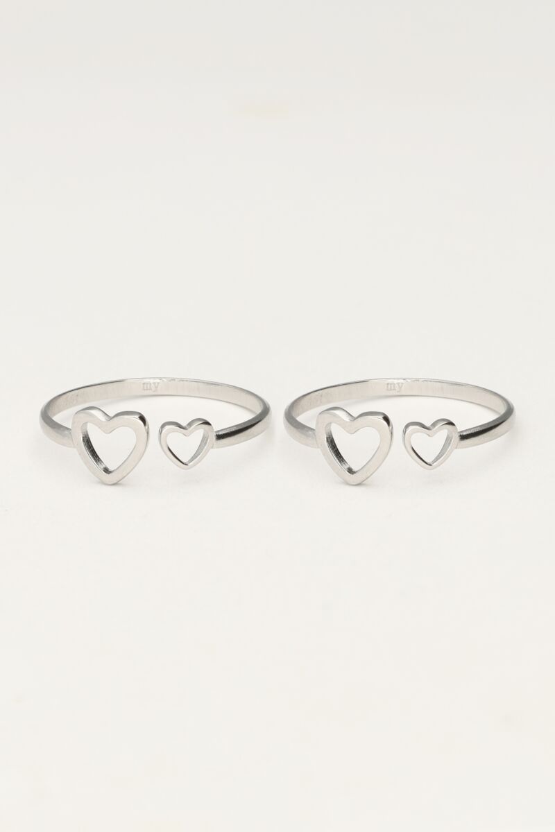 Mutter&Tochter Herzringe set | - My jewellery - Modalova
