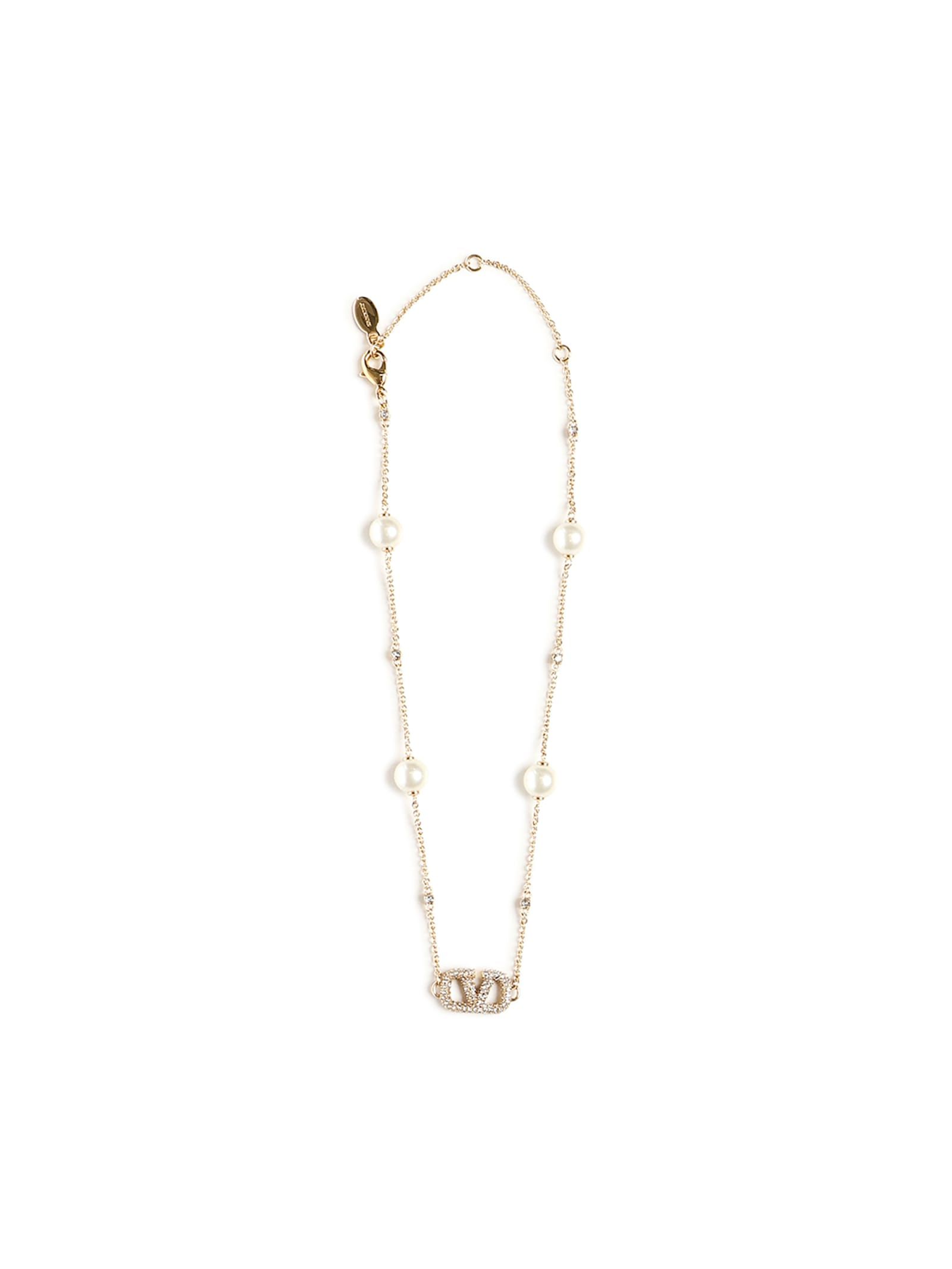 Vlogo Signature Pearl Necklace - Valentino Garavani - Modalova