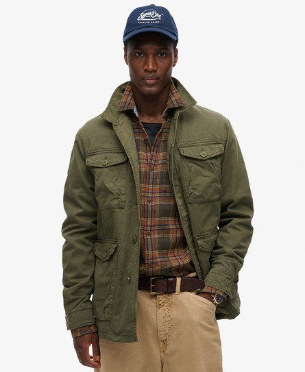 Herren Militärjacke, Größe: L - Größe: L - Superdry - Modalova