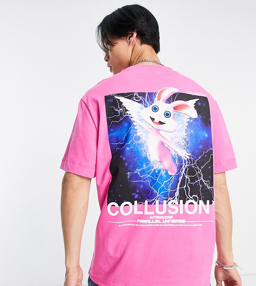 T-shirt con stampa di fulmine - Collusion - Modalova