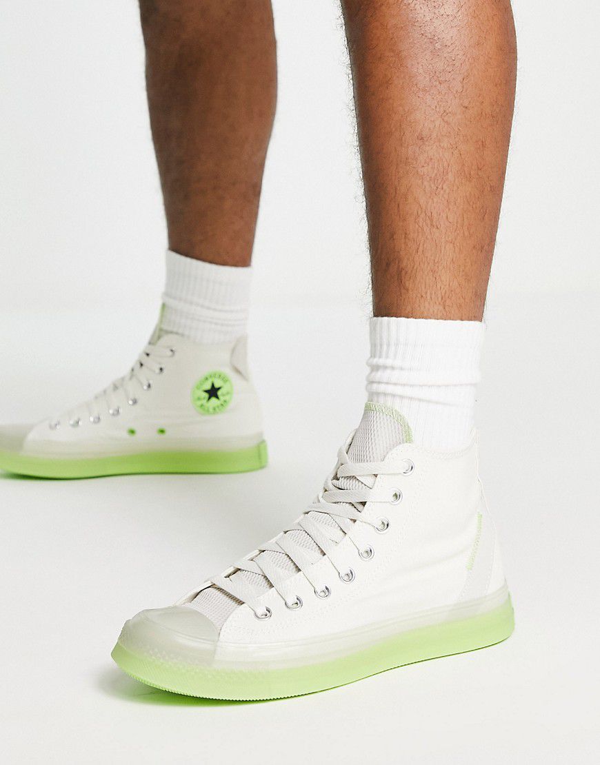 Chuck CX Hi Throwback Craft - Sneakers color pietra e lime - Converse - Modalova