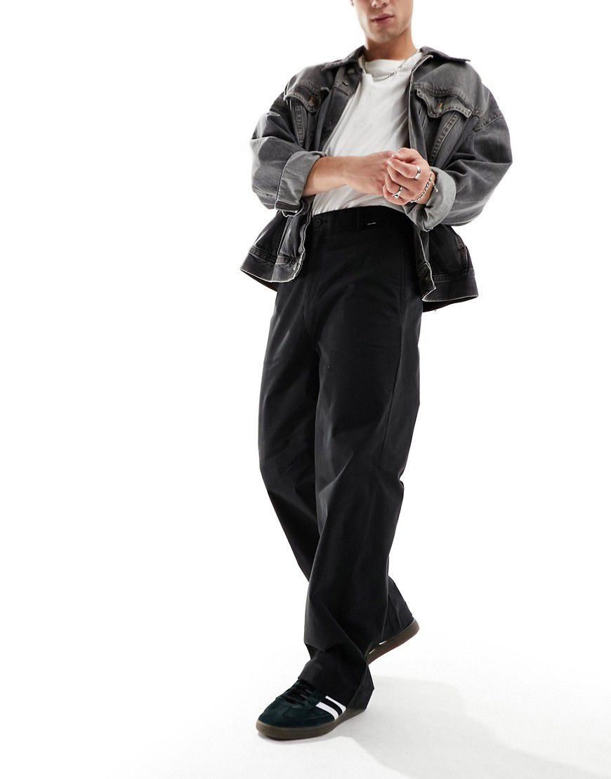 Modern - Pantaloni comodi a fondo ampio neri in twill - Calvin Klein - Modalova