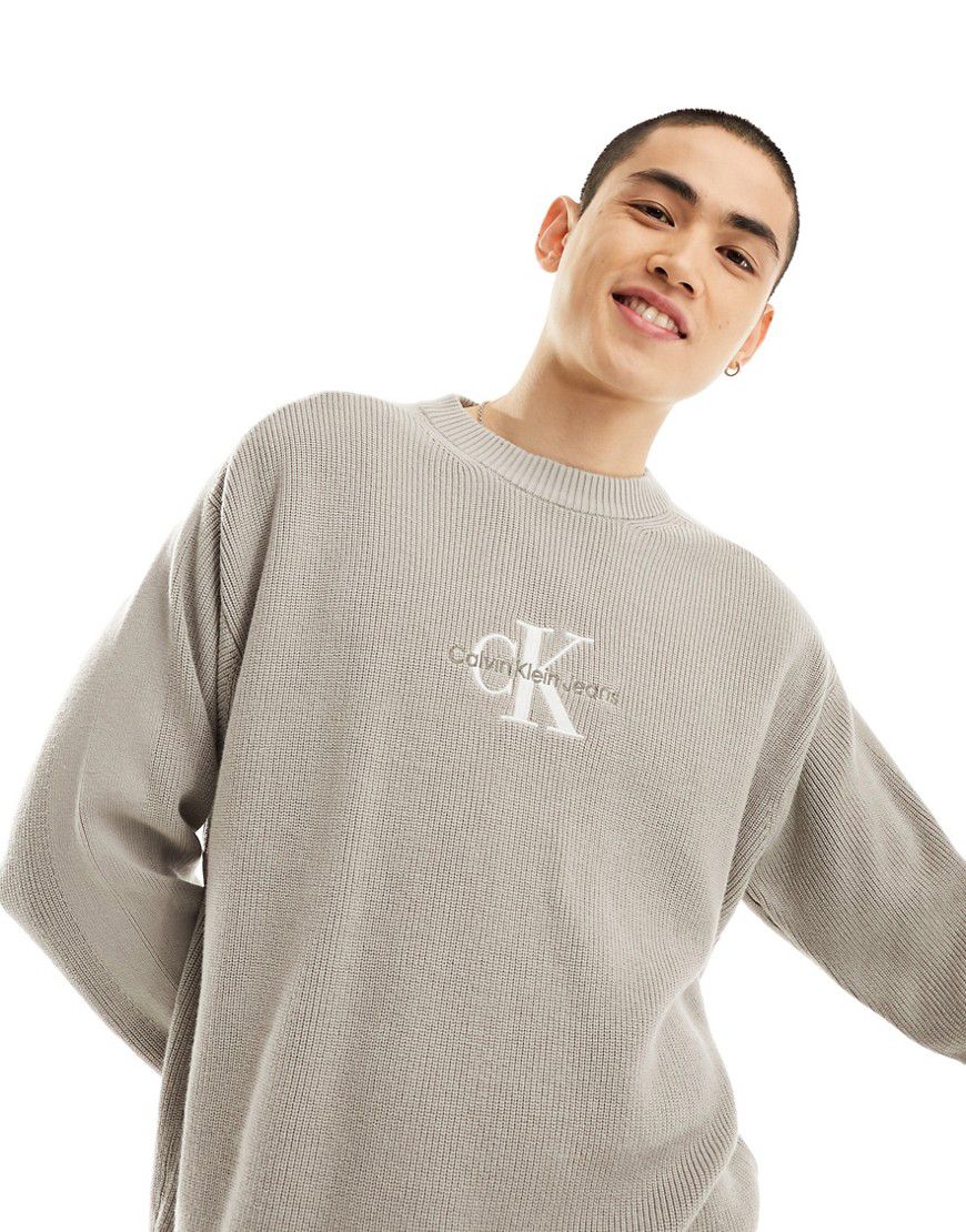 Maglione con logo a monogramma - Calvin Klein Jeans - Modalova