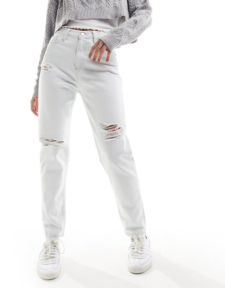 Mom jeans lavaggio chiaro - Calvin Klein Jeans - Modalova
