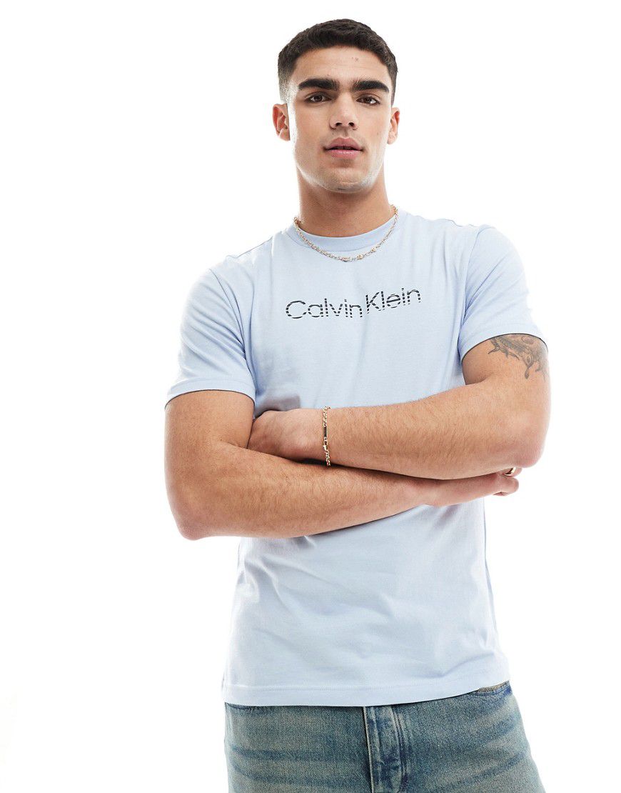 Jeans - T-shirt con logo sfumato - Calvin Klein - Modalova